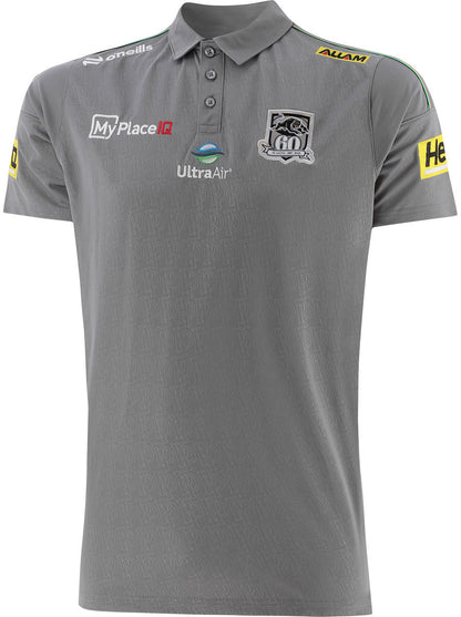 Penrith Panthers 2026 NRL Mens Grey Media Polo Shirt