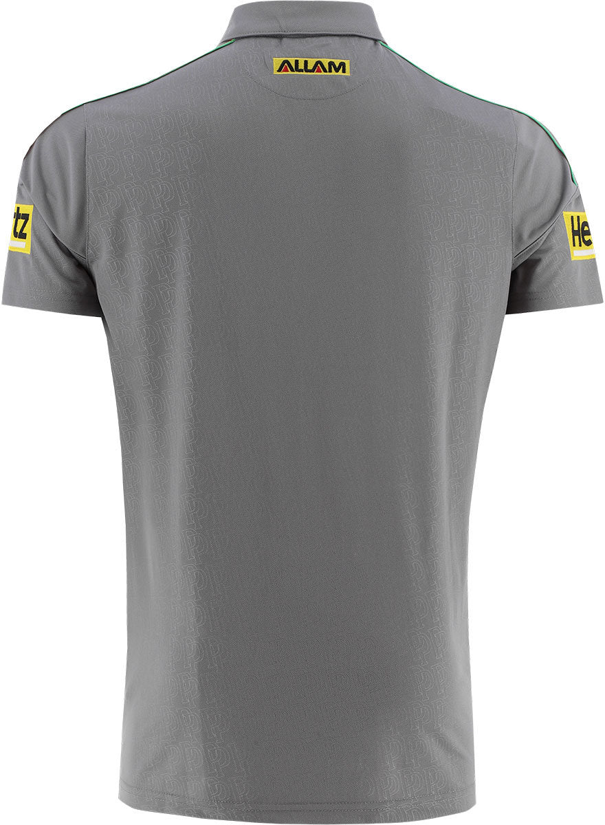 Penrith Panthers 2026 NRL Mens Grey Media Polo Shirt