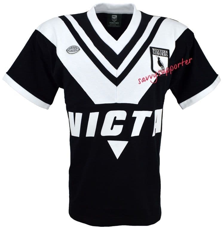 Western Suburbs Magpies 1978 Mens Retro Jersey