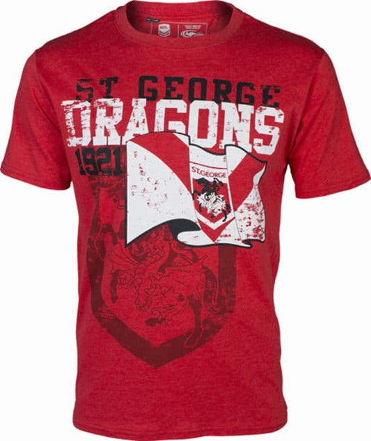 St George Dragons NRL Heritage Retro Tee T Cotton Shirt