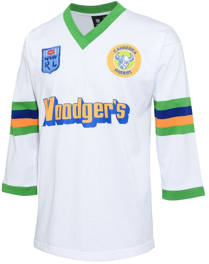Canberra Raiders 1989 NRL Mens Away Retro Jersey