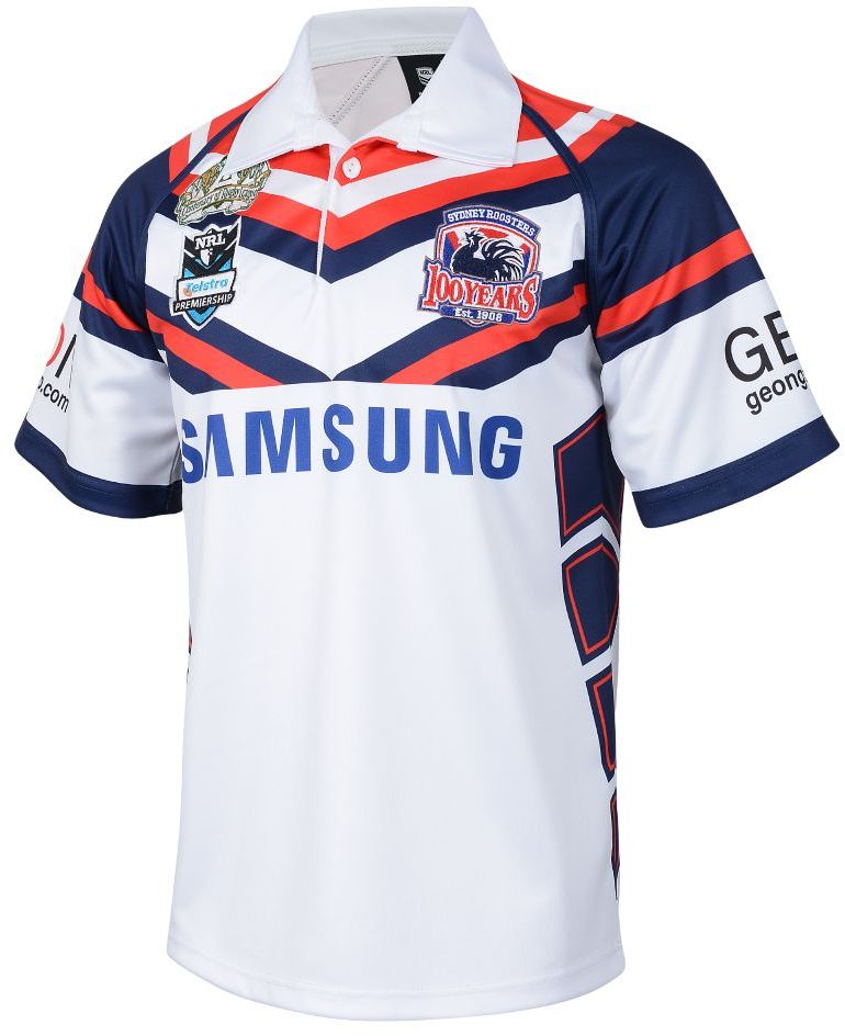 Sydney Roosters 2008 NRL Mens Away Retro Jersey
