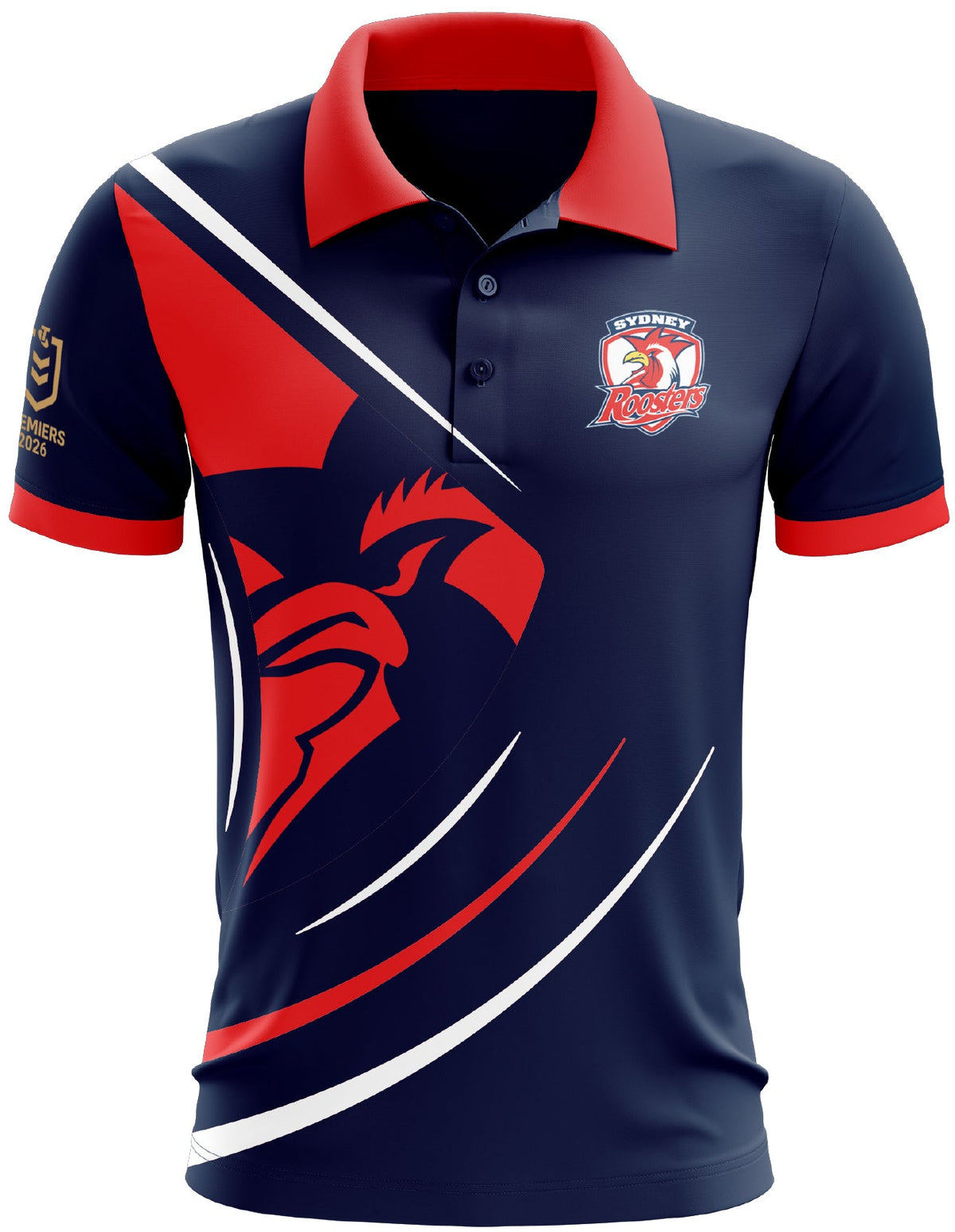 Sydney Roosters 2026 NRL Mens Premiers Polo Shirt *PRESALE*