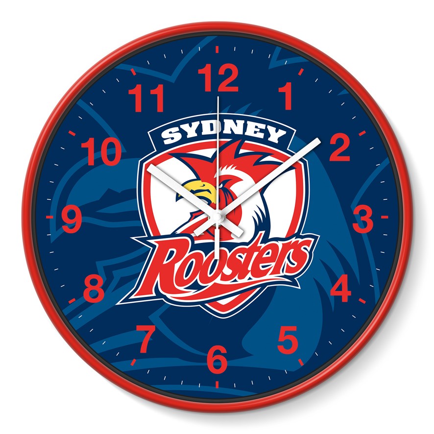 Sydney Roosters NRL Wall Clock