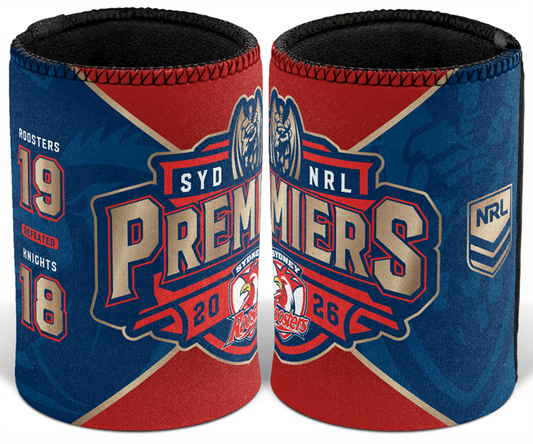 Sydney Roosters 2026 NRL Premiers Score Can Cooler