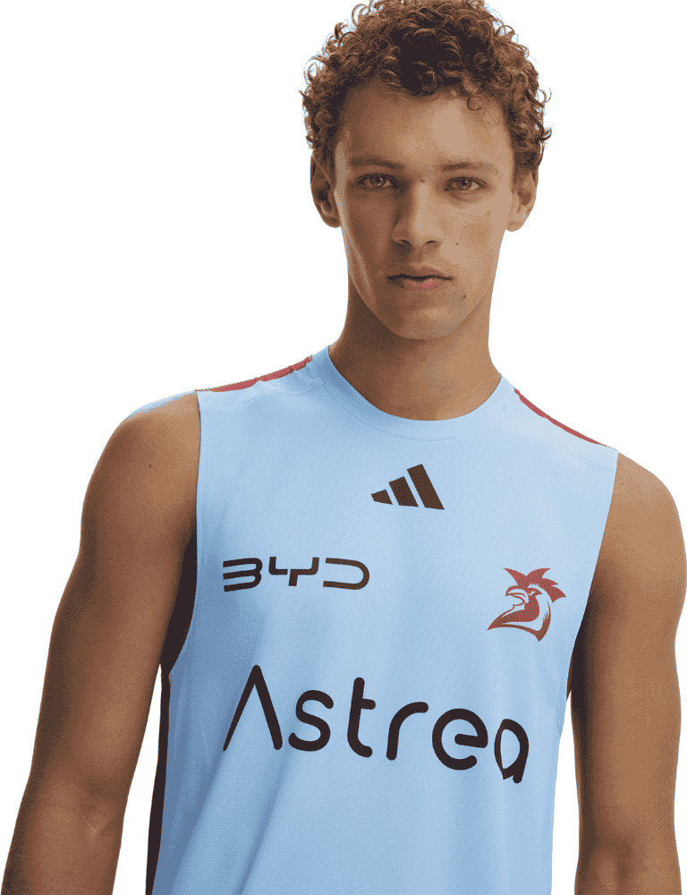 Sydney Roosters 2026 NRL Mens Sky Blue Training Singlet