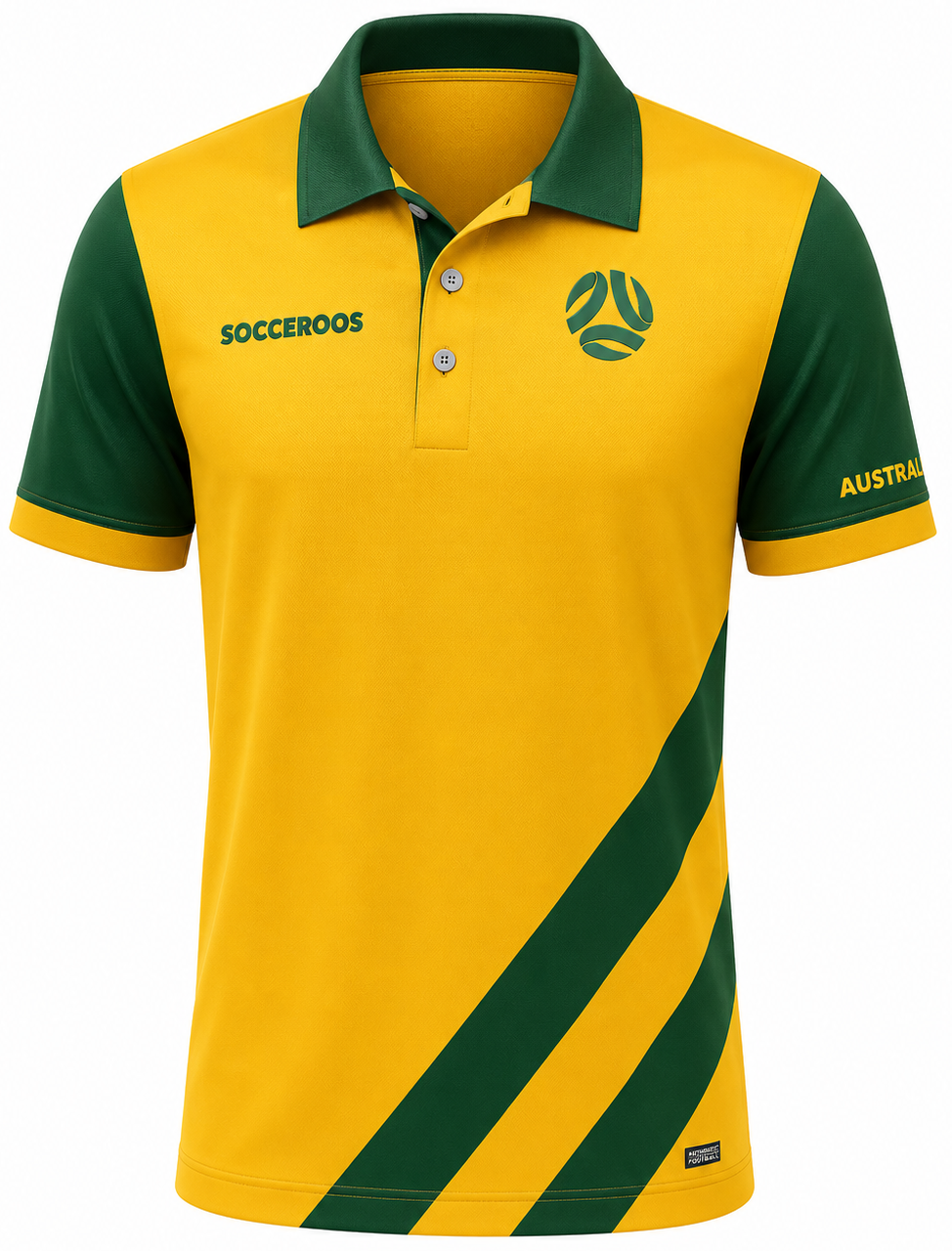 Australian Socceroos 2026 Gold Supporter Polo Shirt