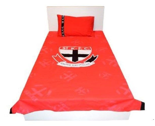 St Kilda Saints AFL Red Queen Quilt Cover Set