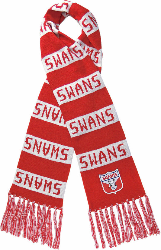 Sydney Swans 2026 AFL Mens Heritage Bar Scarf