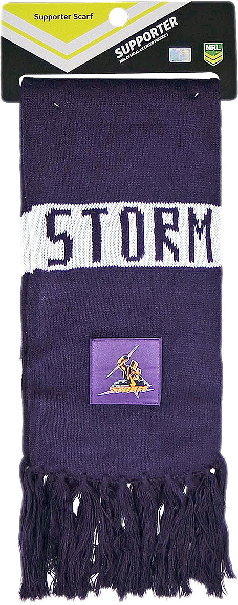 Melbourne Storm 2026 NRL Traditional Bar Scarf