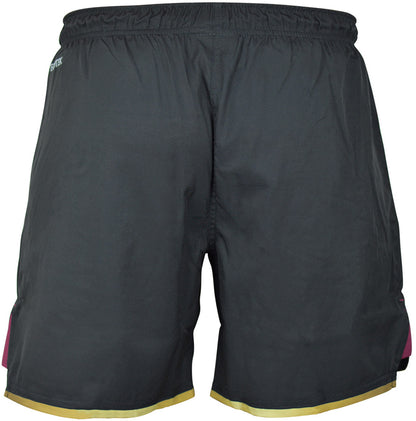 Manly Sea Eagles 2025 NRL Mens Black Gym Shorts