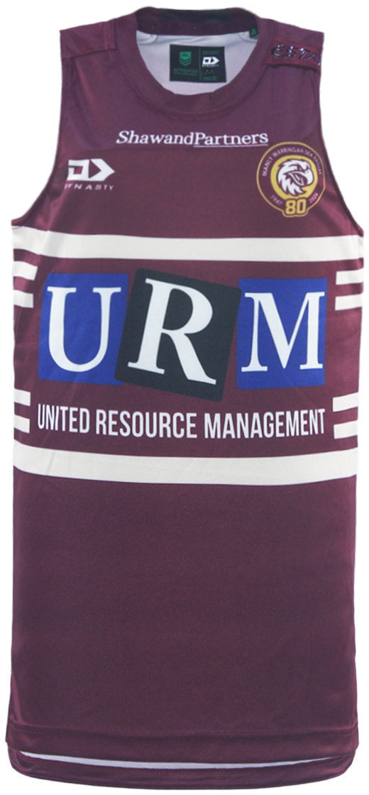 Manly Sea Eagles 2026 NRL Mens Maroon Training Singlet *PRESALE Due FEB 2026*