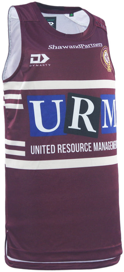 Manly Sea Eagles 2026 NRL Mens Maroon Training Singlet *PRESALE Due FEB 2026*