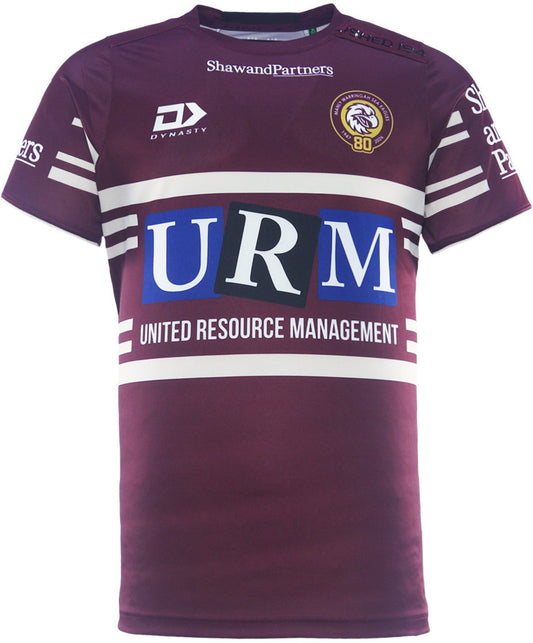 Manly Sea Eagles 2026 NRL Mens Maroon Training Shirt *PRESALE Due FEB 2026*