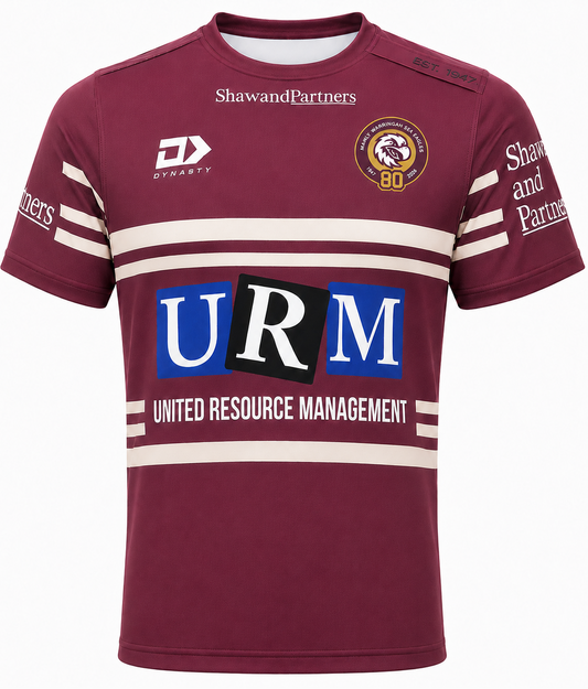Manly Sea Eagles 2026 NRL Mens Maroon Training Shirt