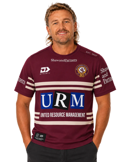 Manly Sea Eagles 2026 NRL Mens Maroon Training Shirt