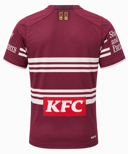 Manly Sea Eagles 2026 NRL Mens Maroon Training Shirt