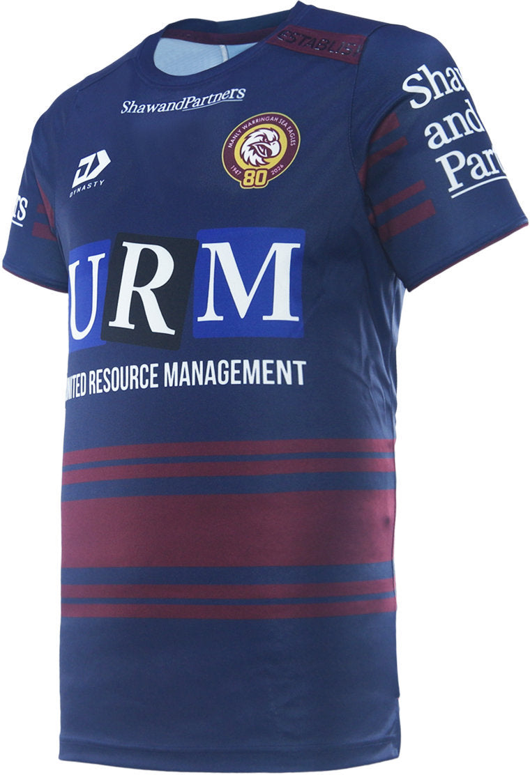 Manly Sea Eagles 2026 NRL Mens Navy Training Shirt *PRESALE Due FEB 2026*