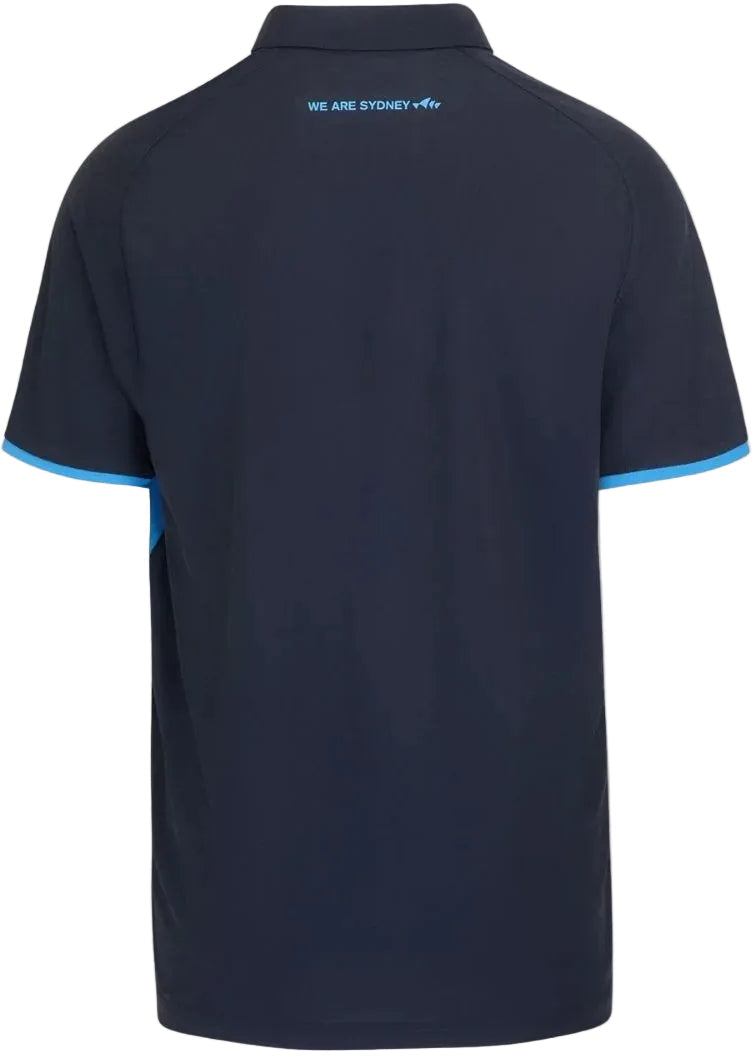 Sydney FC 2026 Football Mens Midnight Media Polo Shirt