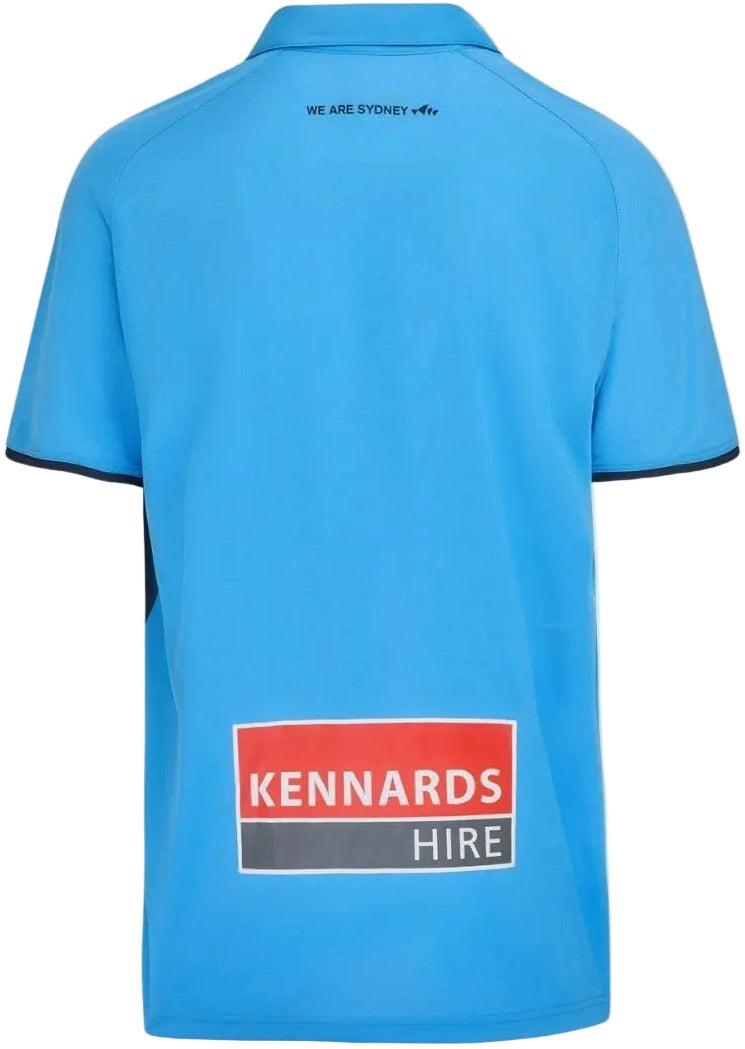 Sydney FC 2026 Football Mens Blue Media Polo Shirt