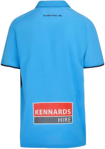 Sydney FC 2026 Football Mens Blue Media Polo Shirt