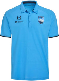 Sydney FC 2026 Football Mens Blue Media Polo Shirt