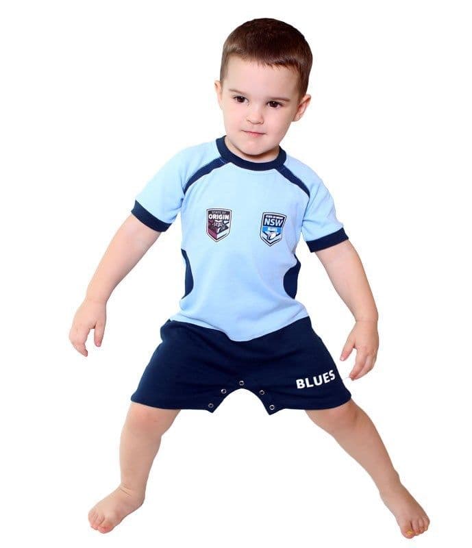 NSW Blues State of Origin Infant Short Footysuit