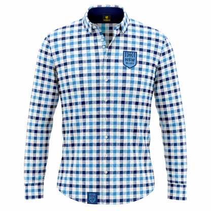 NSW Blues State of Origin Mens Dawson Business Shirt