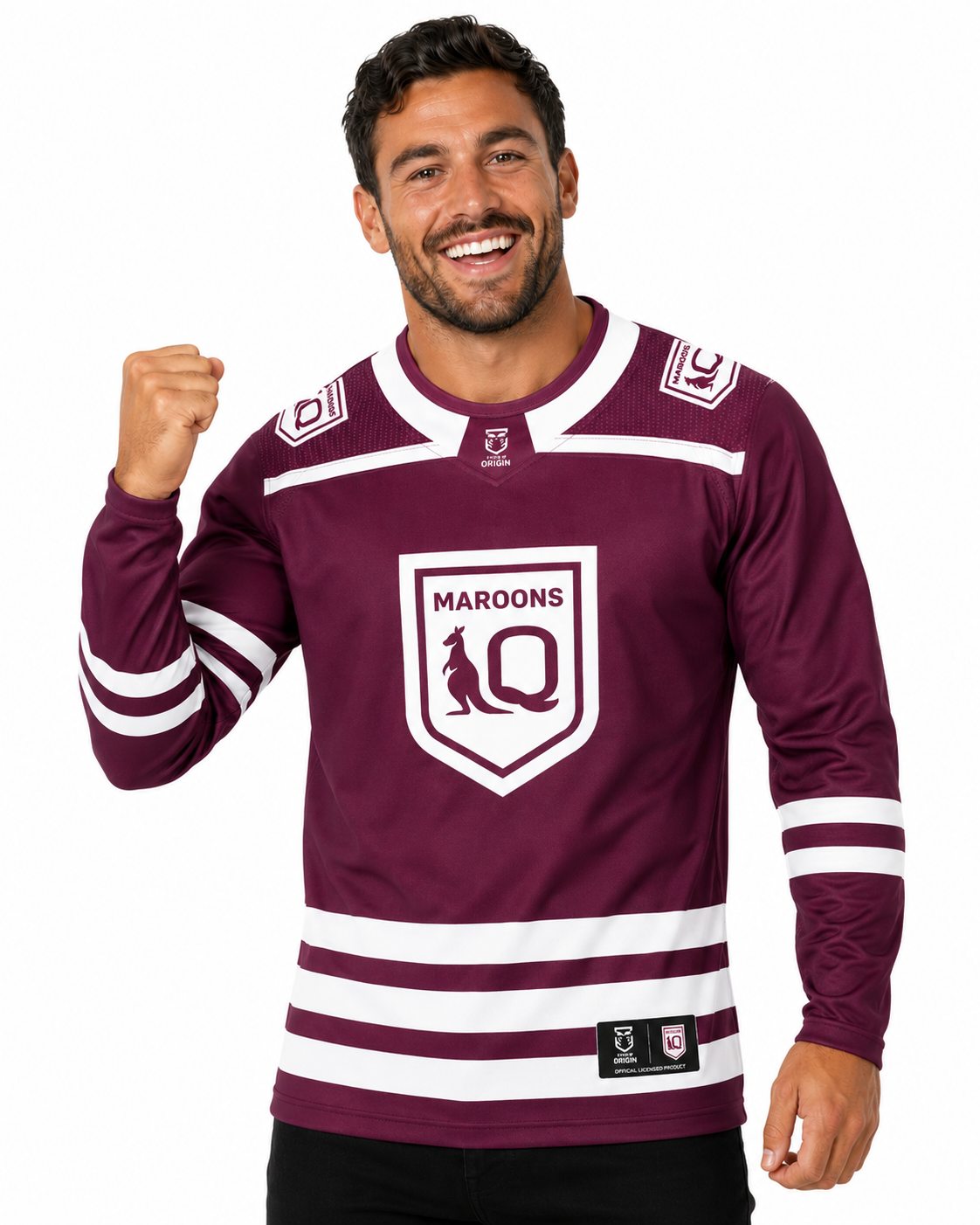 QLD Maroons State of Origin Mens Enforcer Hockey Jersey