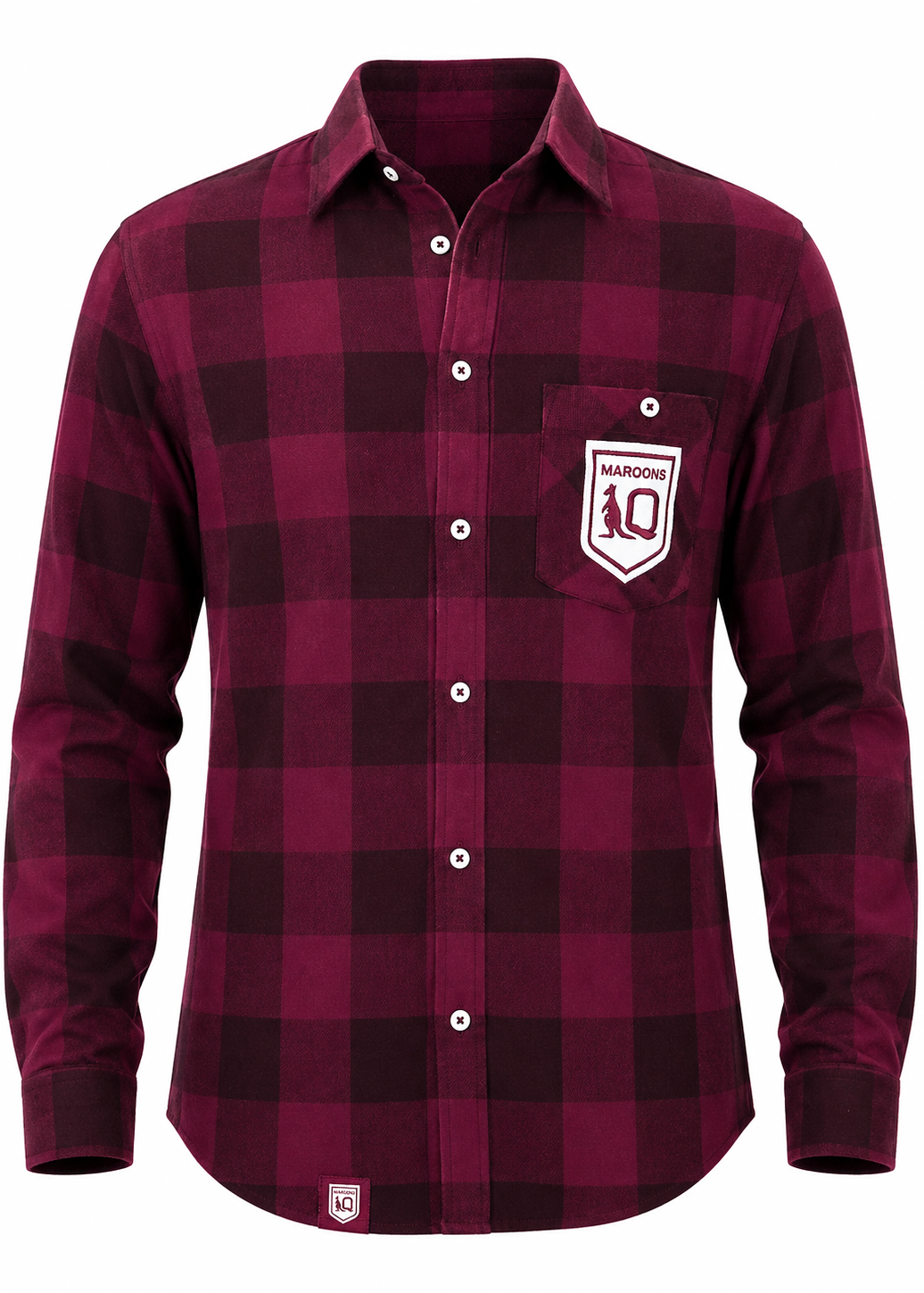 QLD Maroons State of Origin Mens 'Axeman' Flannel Shirt