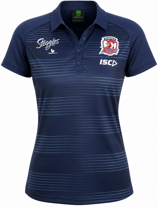 Sydney Roosters NRL Ladies Media Polo Shirt