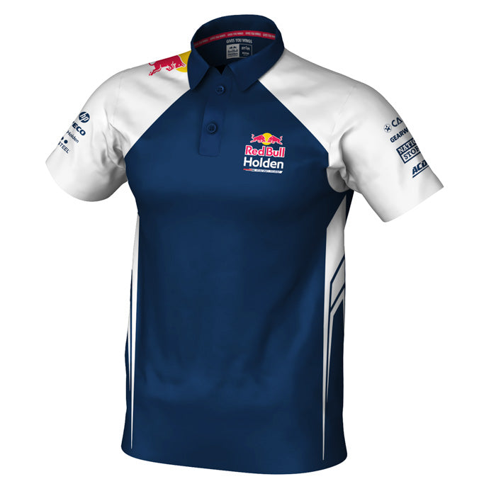 Holden Racing Red Bull Mens White / Navy Polo Shirt