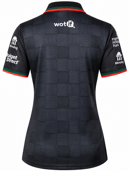 South Sydney Rabbitohs 2026 NRL Ladies Black Team Polo Shirt