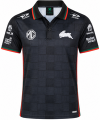 South Sydney Rabbitohs 2026 NRL Mens Black Team Polo Shirt