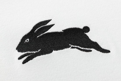 South Sydney Rabbitohs 2026 NRL Mens White Media Polo Shirt