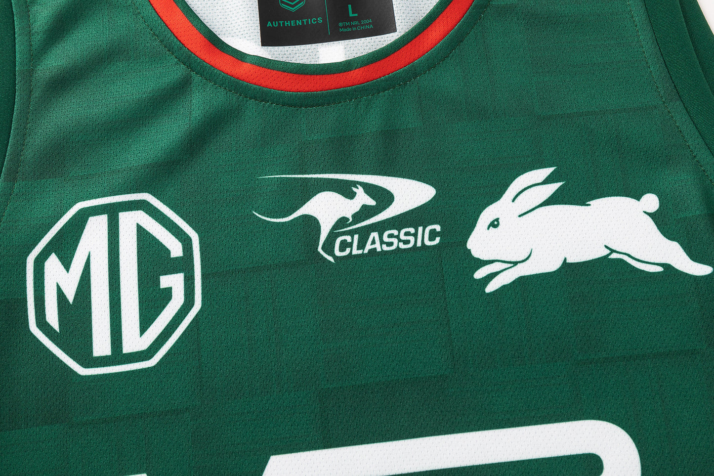 South Sydney Rabbitohs 2026 NRL Mens Green Training Singlet