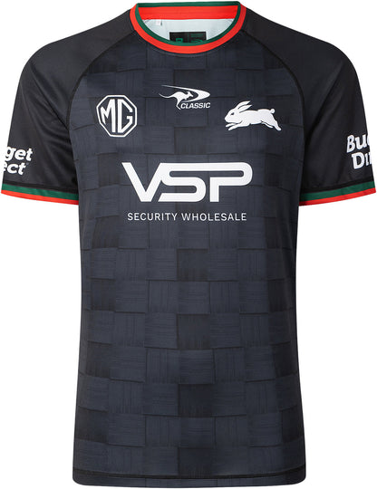 South Sydney Rabbitohs 2026 NRL Mens Black Training Shirt