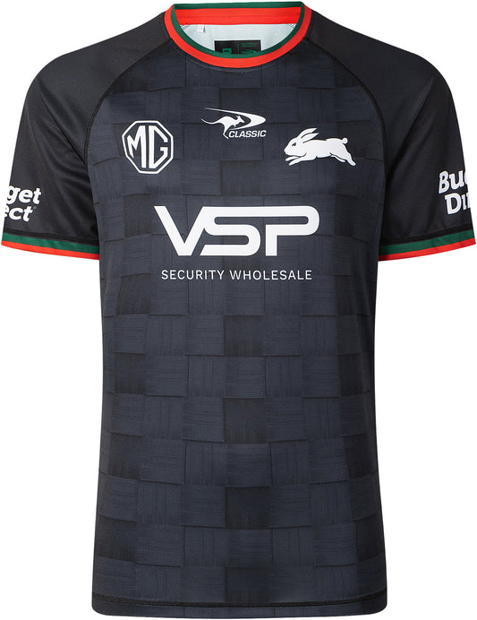 South Sydney Rabbitohs 2026 NRL Mens Black Training Shirt