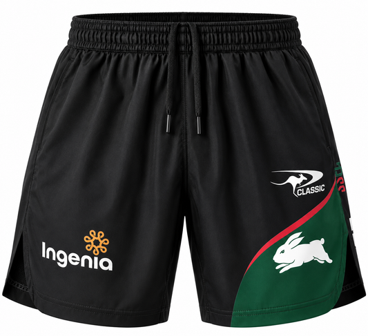 South Sydney Rabbitohs NRL Mens Zip Training Shorts