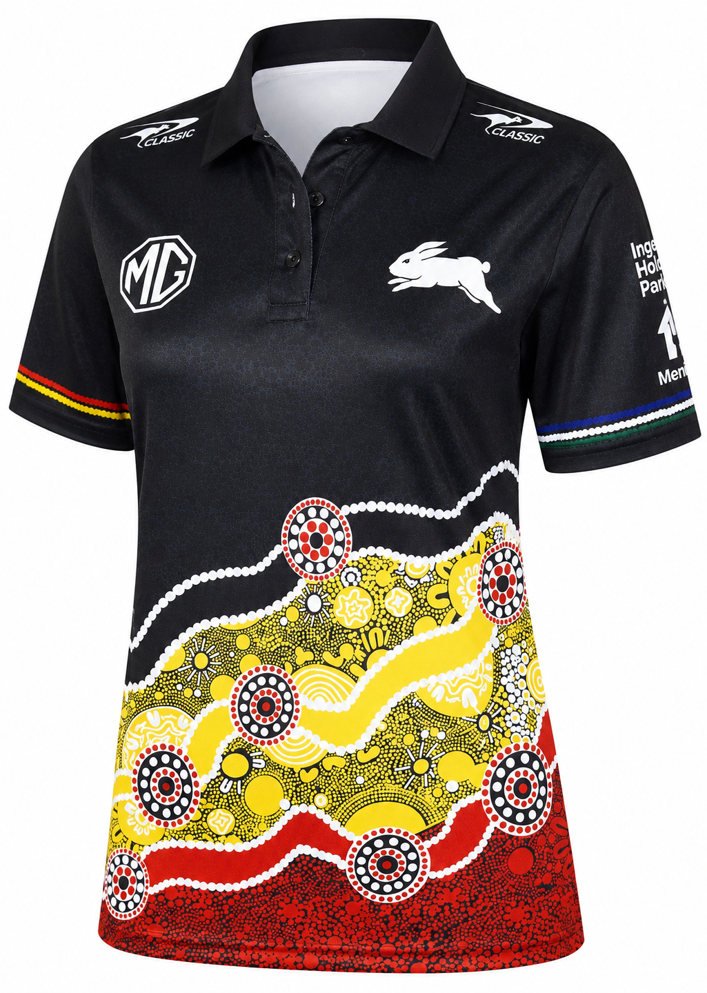 South Sydney Rabbitohs NRL Ladies Indigenous Polo Shirt