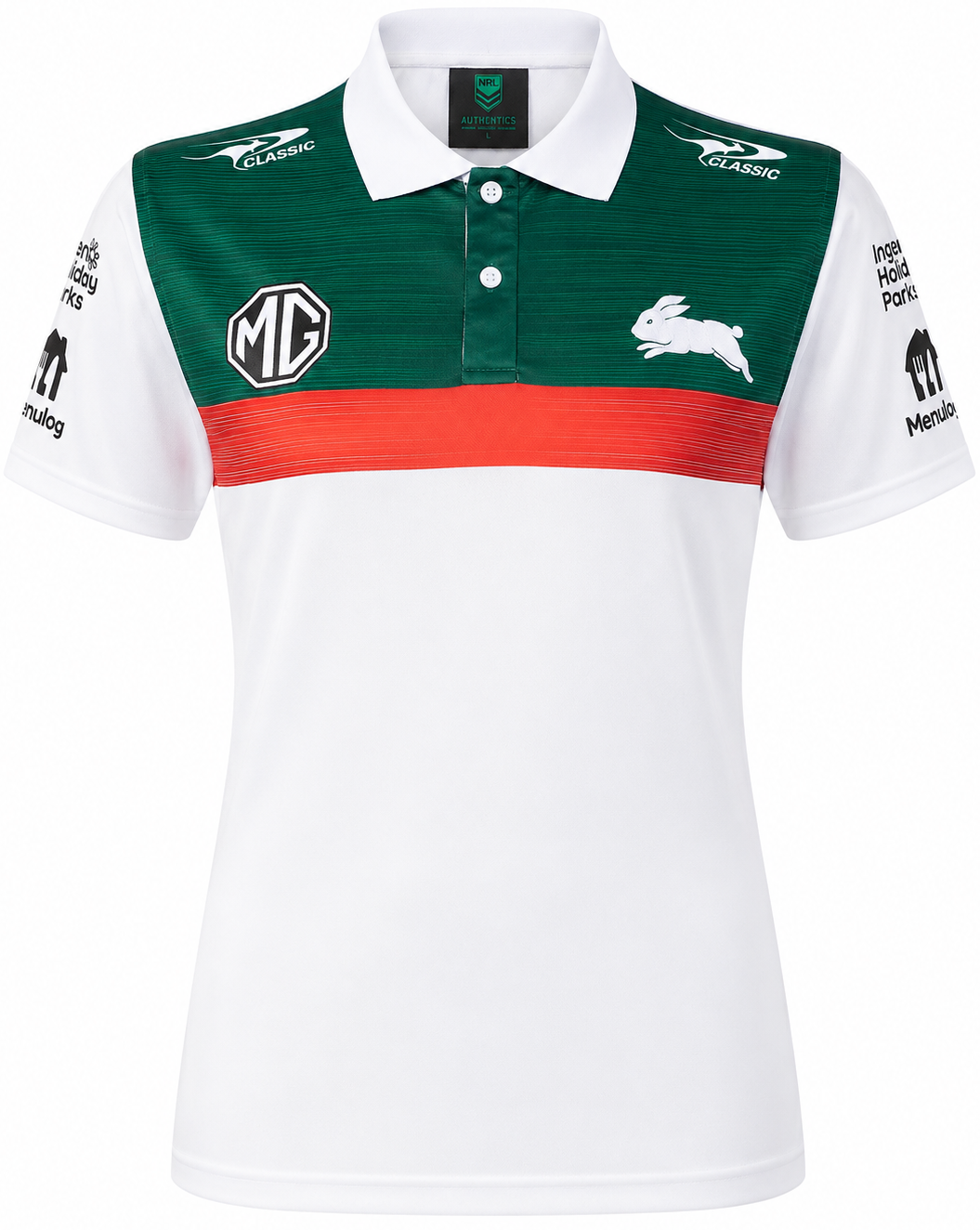 South Sydney Rabbitohs 2025 NRL Ladies Media Polo Shirt