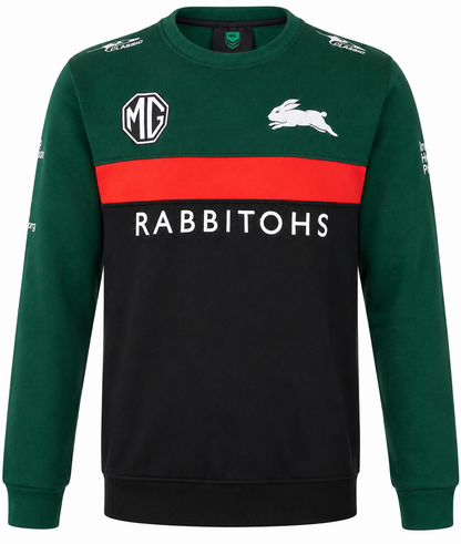 South Sydney Rabbitohs 2025 NRL Mens Crew Fleece Jumper