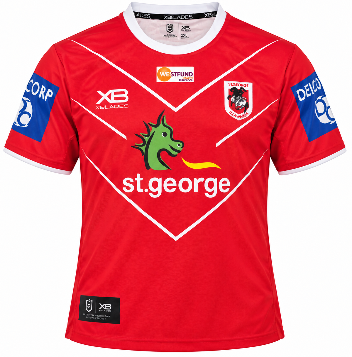 St George Dragons NRL Red Training Shirt