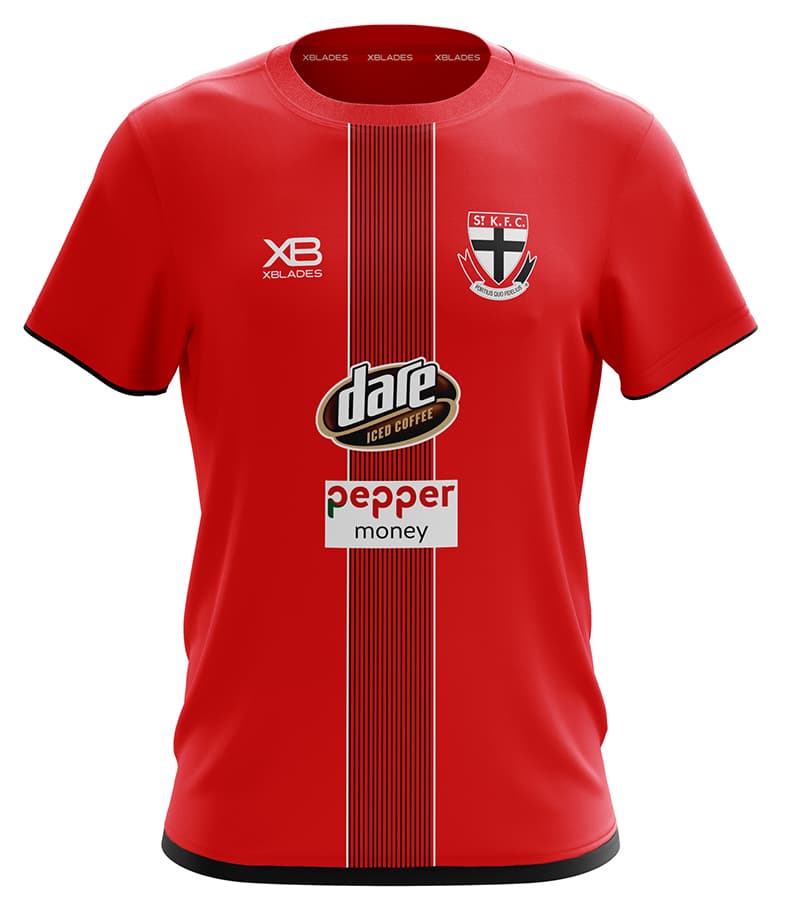 St Kilda Saints AFL Red Training Shirt