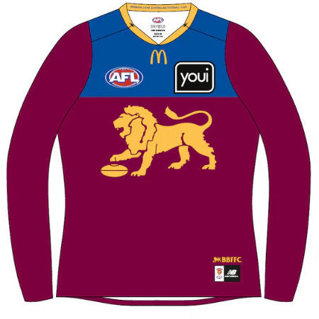 Brisbane Lions 2026 AFL Mens Long Sleeve Home Guernsey