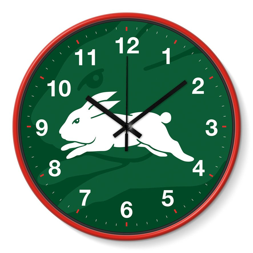 South Sydney Rabbitohs NRL Wall Clock