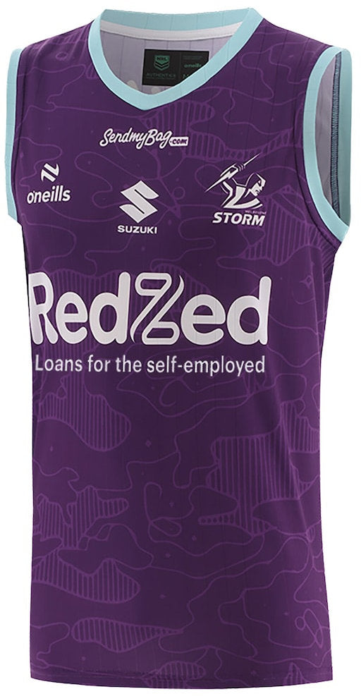 Melbourne Storm 2026 NRL Mens Purple Training Singlet
