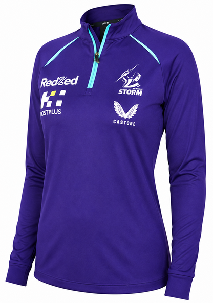 Melbourne Storm NRL Ladies Quarter Zip Training Top