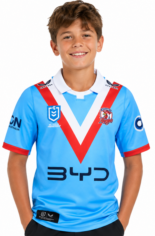 Sydney Roosters 2025 NRL Kids Anzac Jersey