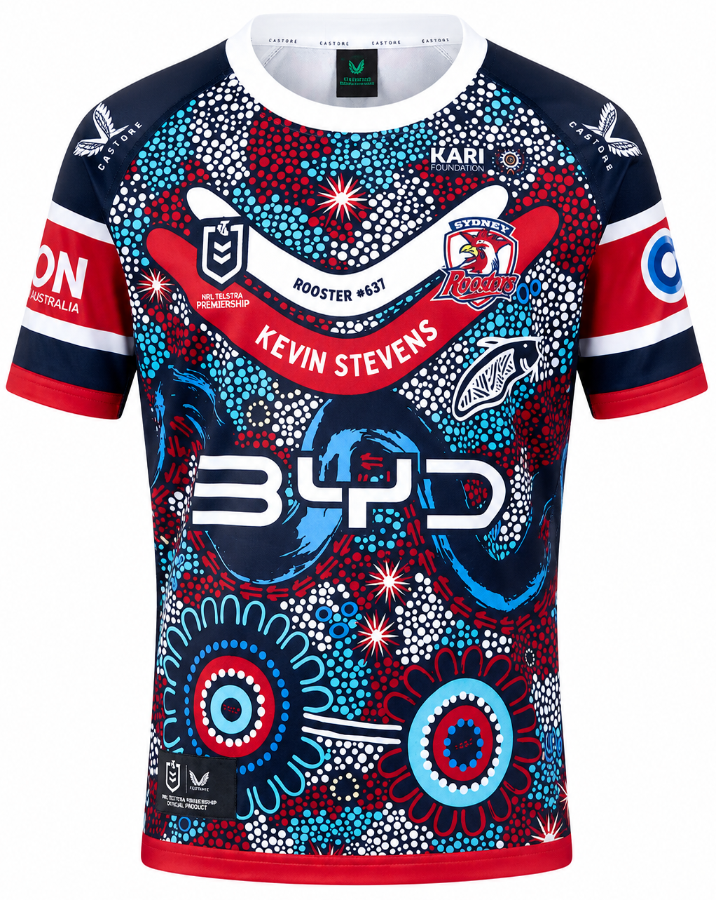 Sydney Roosters 2025 NRL Kids Indigenous Jersey